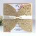 New Wedding Card Marriage Card Design Laser Cut Pink Invitation Wholesale